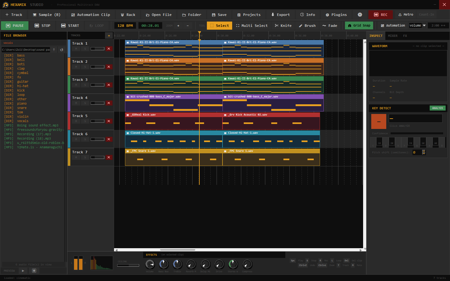 HexaMix Studio interface
